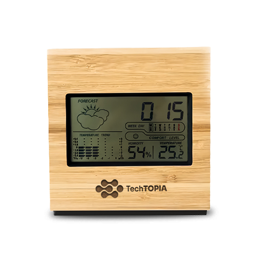 Bamboo Weather Station/ Calendar/ Clock