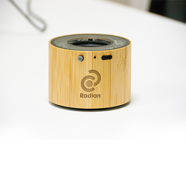 Bamboo Bluetooth Speaker Transparent Top